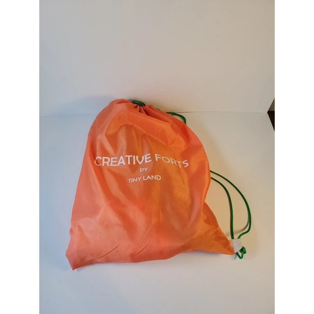 Creative Forts by  Tiny Land 42 Green Sticks 12 Orange Balls With Bag